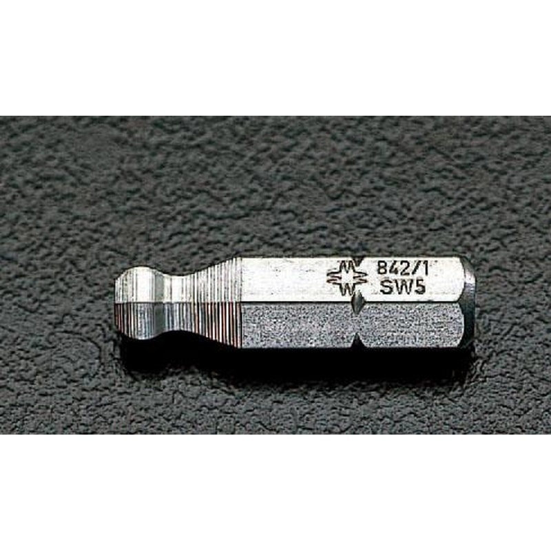 エスコ EA611GN-6 6.0x25mm［BallHex]ドライバービット 1個（ご注文単位1個）【直送品】
