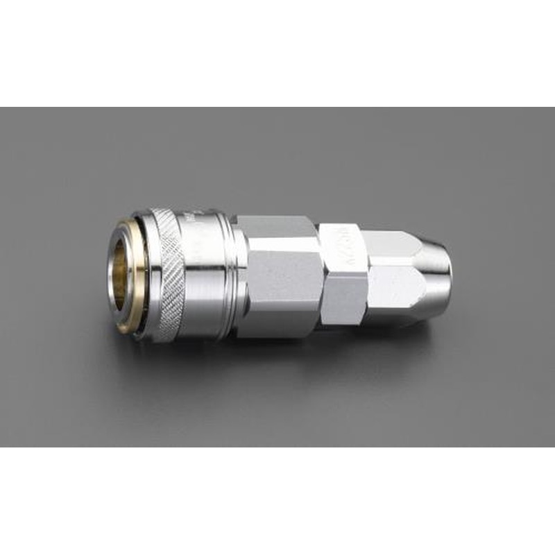 エスコ EA140EF-6.5 6.5mmカップリング(ウレタンホース用/ワンプッシュ) 1個(ご注文単位1個)【直送品】