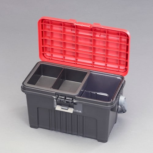 エスコ EA505-20 463x248x262mm 収納ケース(レッド/ブラック) 1個 （ご注文単位1個）【直送品】
