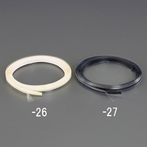 エスコ EA944KC-26 7x2000mm 粘着付隙間カバー(白) 1本 （ご注文単位1本）【直送品】