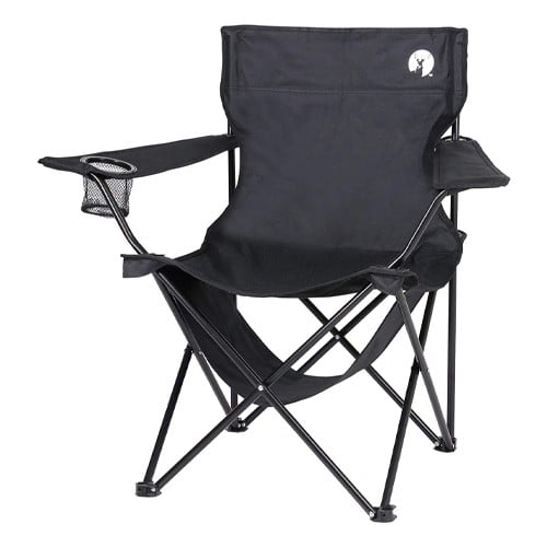 エスコ EA913YD-82 820x510x800mm チェアー(ポータブル/ブラック) 1個 （ご注文単位1個）【直送品】