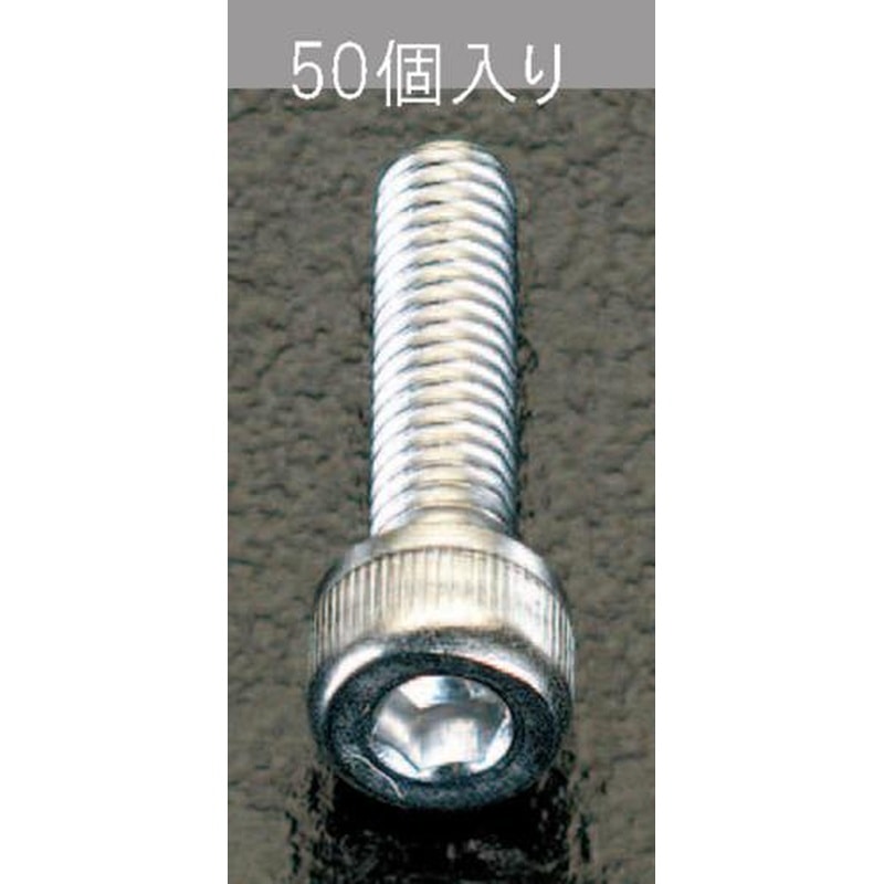 エスコ EA949DH-53 M5x15mm六角穴付ボルト(ステンレス製/50本) 1個（ご注文単位1個）【直送品】