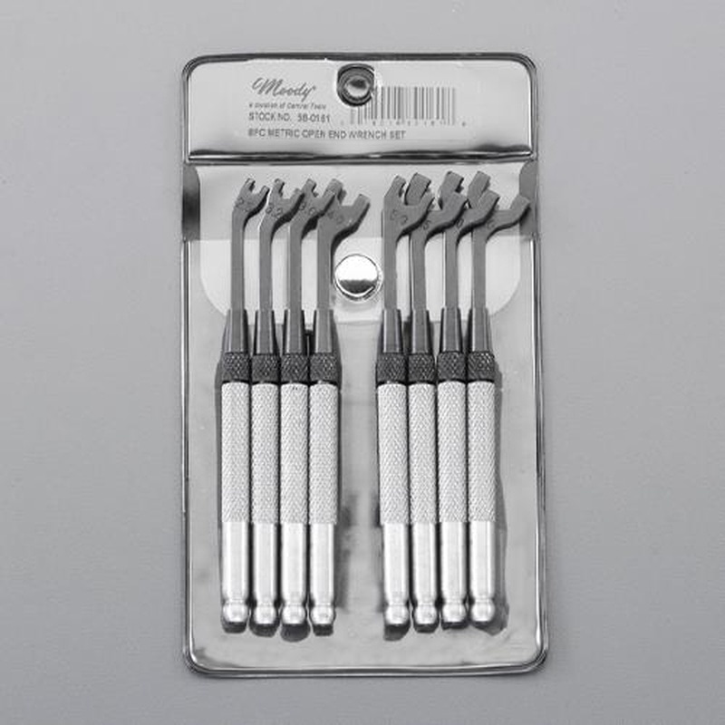 エスコ EA615AL 8本組/2.5-7mm小径スパナ 1個（ご注文単位1個）【直送品】