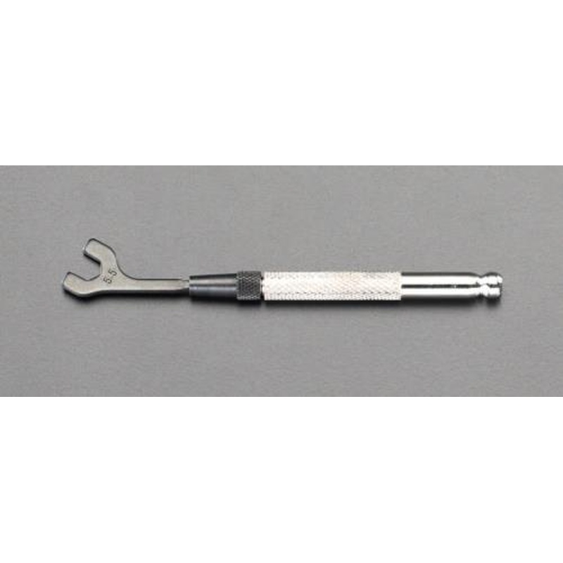 エスコ EA615AL-4 4.0x104mm片口小径スパナ 1個（ご注文単位1個）【直送品】