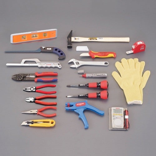 エスコ EA33D [18個組] 電気工事用工具セット 1組 （ご注文単位1組）【直送品】