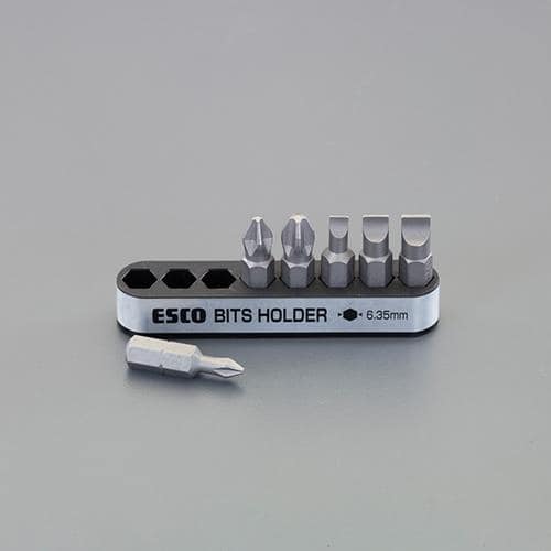 エスコ EA611AJ-4 6本組 [+-]ビットセット 1セット （ご注文単位1セット）【直送品】