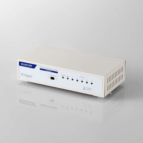 エスコ EA764BY-35C 121x 63x28mm [5ポート]スイッチングハブ 1個 （ご注文単位1個）【直送品】