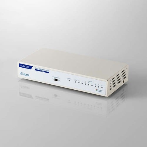 エスコ EA764BY-38C 171.5x 83.6x30mm [8ポート]スイッチングハブ 1個 （ご注文単位1個）【直送品】