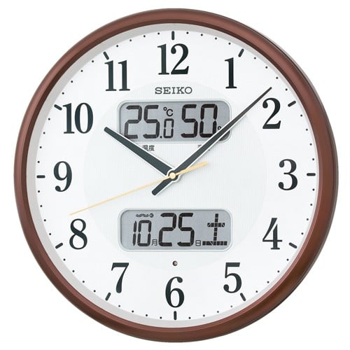 エスコ EA798CC-38C φ350mm [電波]掛時計 1個 （ご注文単位1個）【直送品】