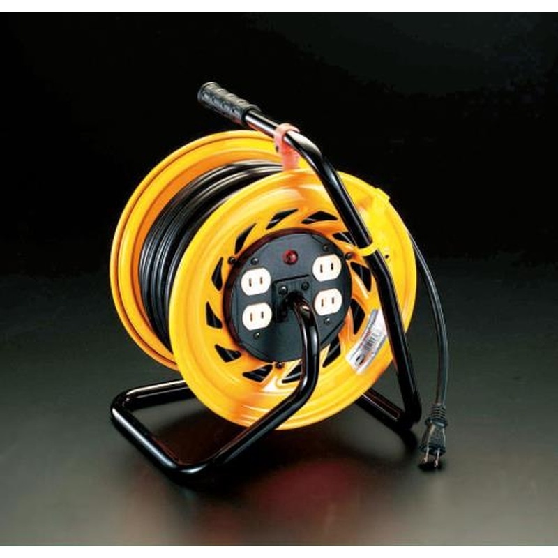 エスコ EA815DA-1 AC125V/15A/30mコンセント固定リール 1個（ご注文単位1個）【直送品】