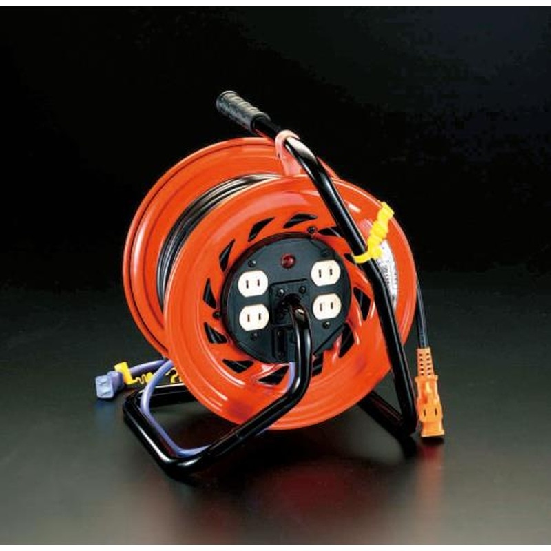 エスコ EA815DA-11 AC125V/15A/30mコンセント固定リール(元置型) 1個（ご注文単位1個）【直送品】
