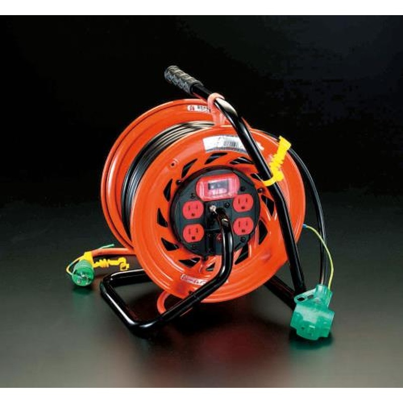 エスコ EA815DA-14 AC125V/30mコンセント固定リール(元置・過負荷遮断) 1個（ご注文単位1個）【直送品】