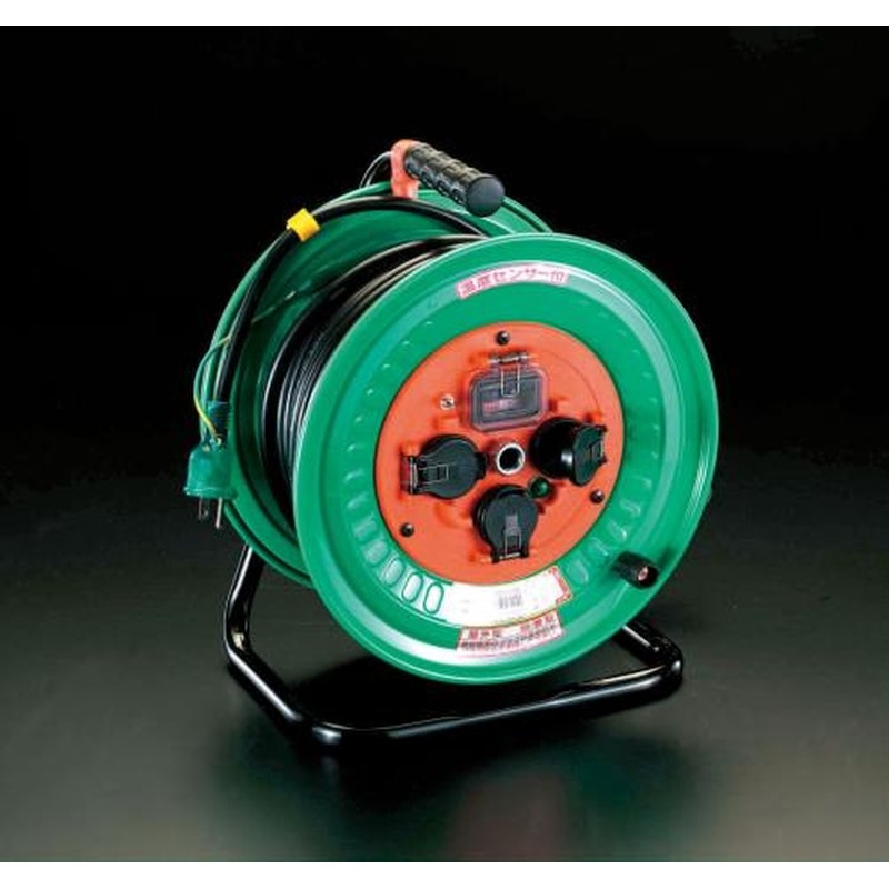 エスコ EA815DL-30A AC100V/15A/30mコードリール(過負荷遮断/防雨) 1個（ご注文単位1個）【直送品】