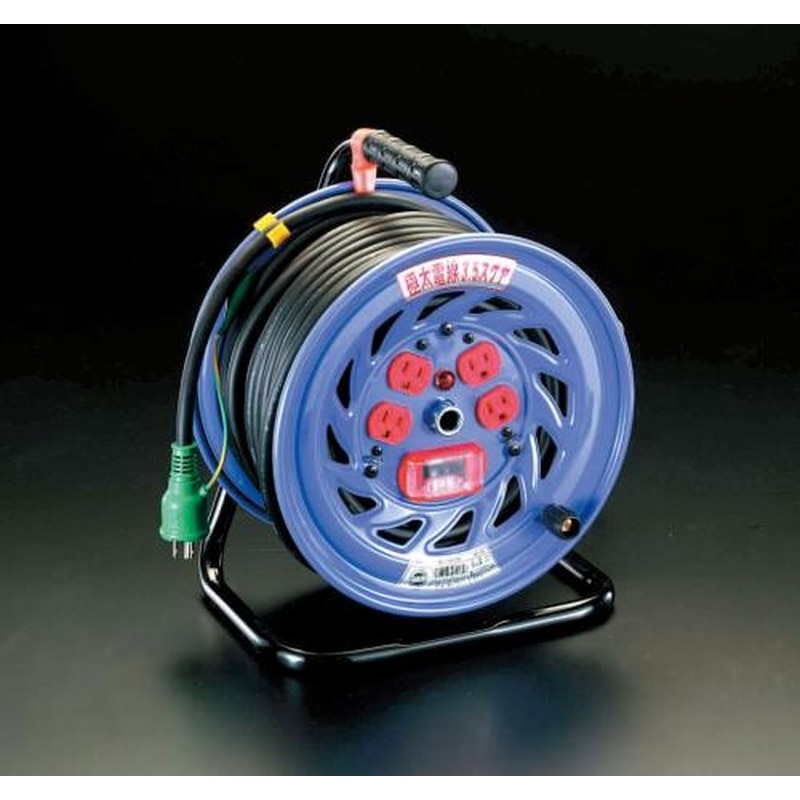 エスコ EA815DT-3 AC125V/32A/30mコードリール(極太/過負荷遮断) 1個（ご注文単位1個）【直送品】