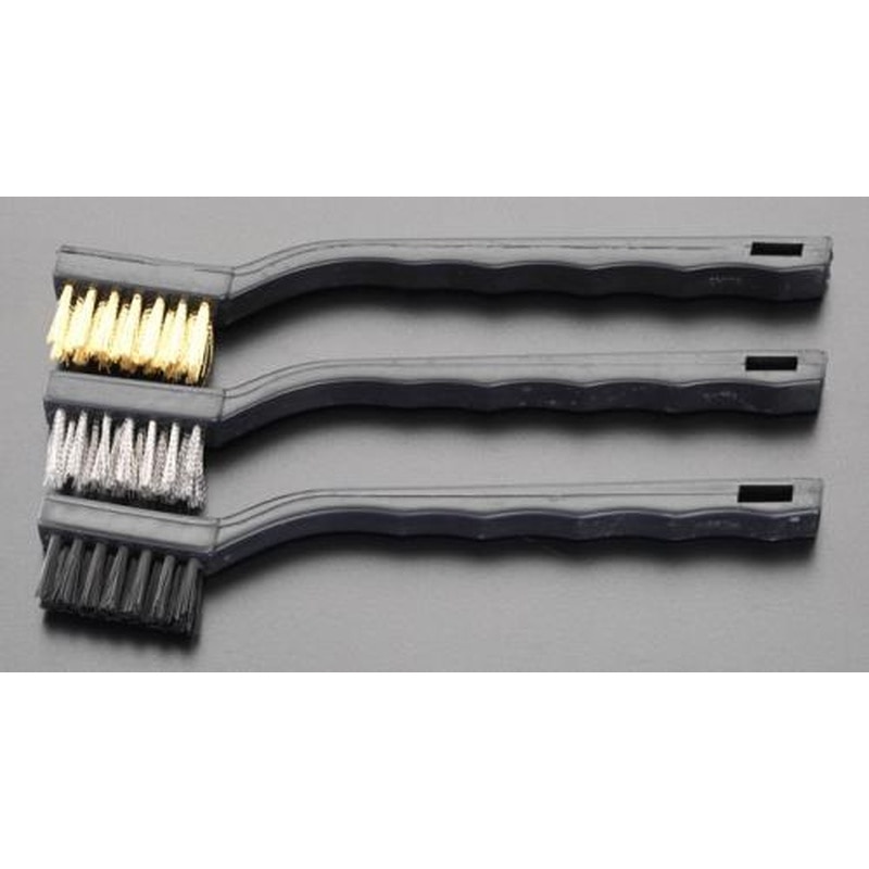 エスコ EA109E-5 180mm3種類ブラシセット 1個(ご注文単位1個)【直送品】