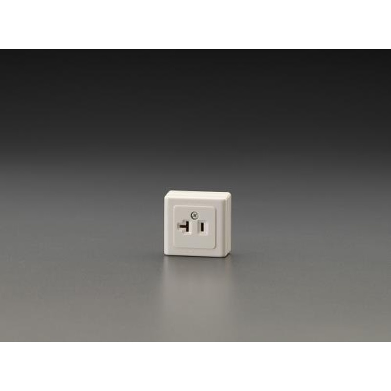 エスコ EA940CH-21 AC125V/20A角型コンセント(2P) 1個（ご注文単位1個）【直送品】