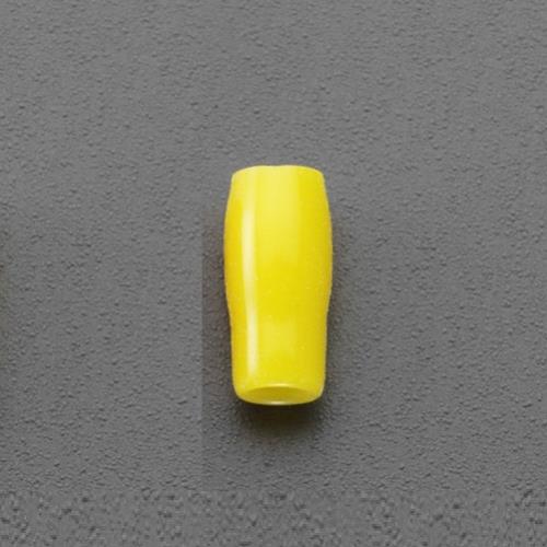 エスコ EA538SH-25 V-8 絶縁キャップ(圧着端子用/黄/100個) 1袋 （ご注文単位1袋）【直送品】