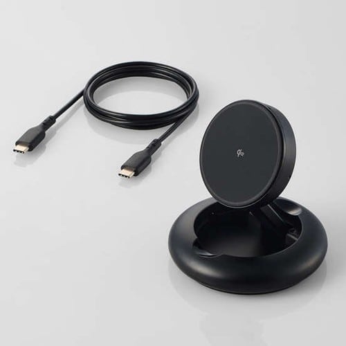 エスコ EA764A-311B [Qi2準拠]ワイヤレス充電スタンド 1個 （ご注文単位1個）【直送品】