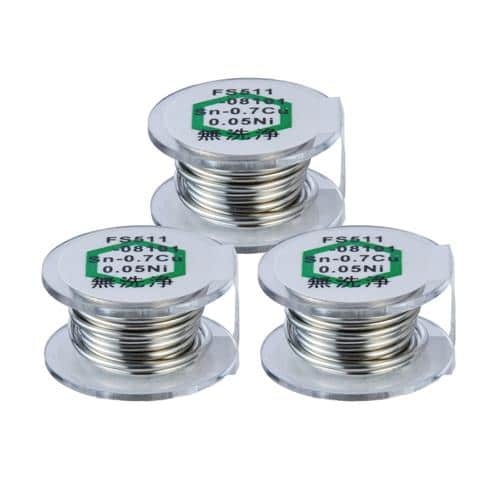 エスコ EA310D-32 φ0.8mm/1m 鉛フリー共晶はんだ(3個) 1袋 （ご注文単位1袋）【直送品】