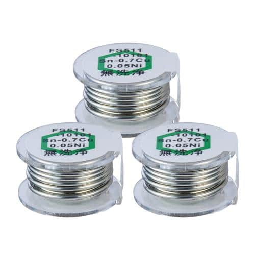 エスコ EA310D-42 φ1.0mm/1m 鉛フリー共晶はんだ(3個) 1袋 （ご注文単位1袋）【直送品】