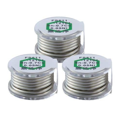 エスコ EA310D-52 φ1.2mm/1m 鉛フリー共晶はんだ(3個) 1袋 （ご注文単位1袋）【直送品】