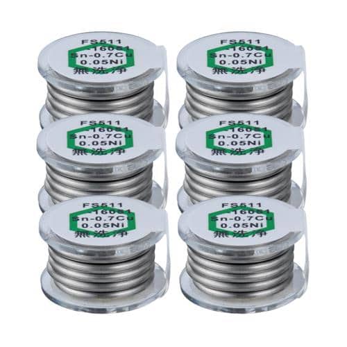 エスコ EA310D-62 φ1.6mm/50cm 鉛フリー共晶はんだ(6個) 1袋 （ご注文単位1袋）【直送品】