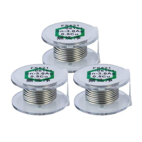 エスコ EA310D-112 φ0.6mm/1m 鉛フリーはんだ(3個) 1袋 （ご注文単位1袋）【直送品】