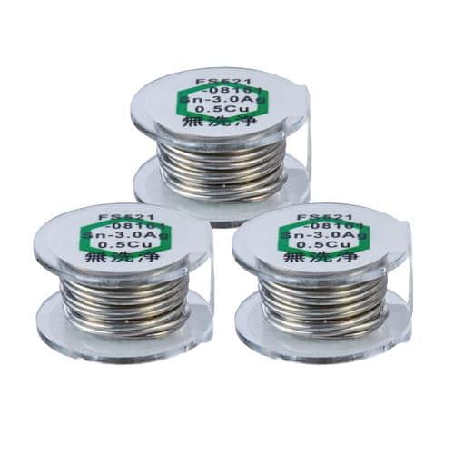 エスコ EA310D-122 φ0.8mm/1m 鉛フリーはんだ(3個) 1袋 （ご注文単位1袋）【直送品】