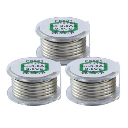 エスコ EA310D-142 φ1.2mm/1m 鉛フリーはんだ(3個) 1袋 （ご注文単位1袋）【直送品】