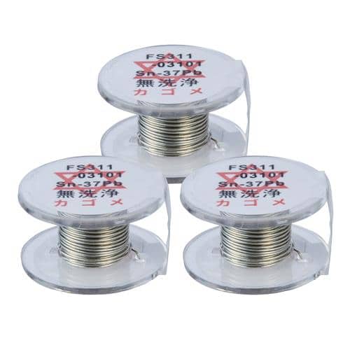 エスコ EA310D-202 φ0.3mm/1m 鉛入りはんだ(3個) 1袋 （ご注文単位1袋）【直送品】