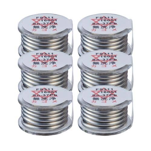 エスコ EA310D-252 φ1.6mm/50cm 鉛入りはんだ(6個) 1袋 （ご注文単位1袋）【直送品】