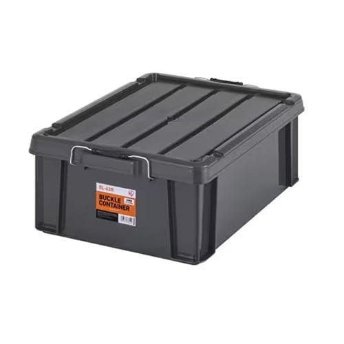 エスコ EA506AB-43BB 624x450x227mm ケース(バックル付/チャコールグレー/3個) 1箱 （ご注文単位1箱）【直送品】