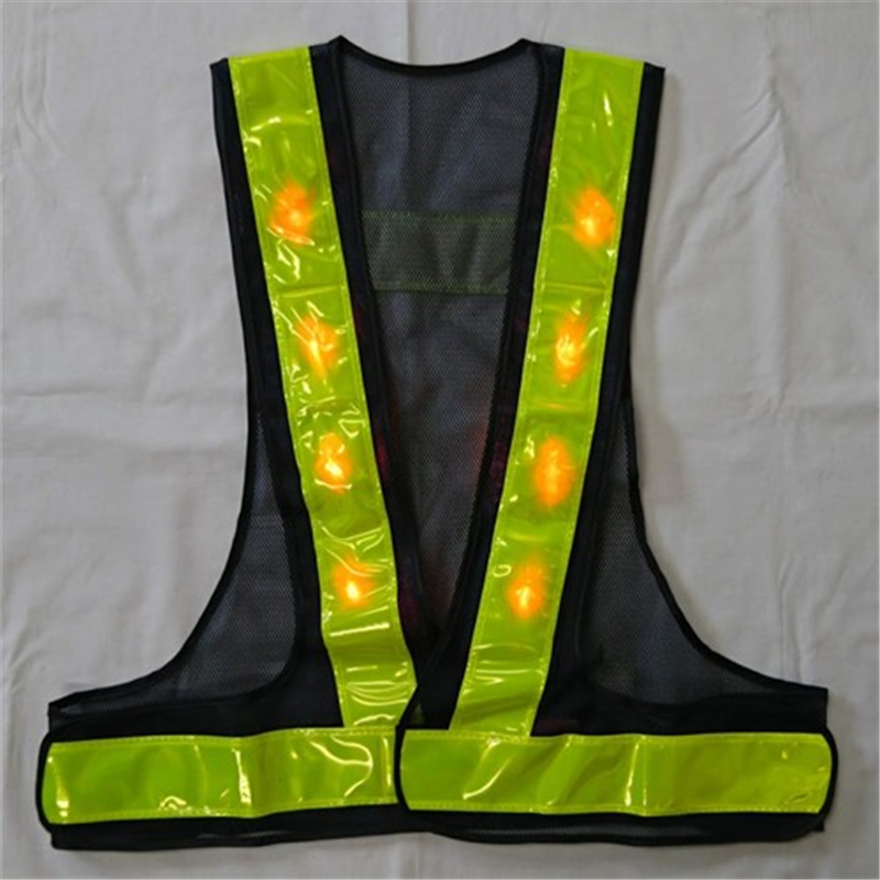 エスコ EA983R-301 LED安全ベスト(紺/黄) 1枚 （ご注文単位1枚）【直送品】