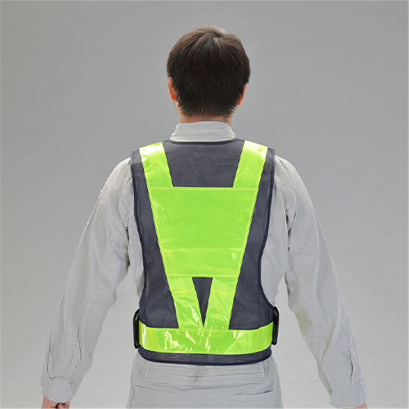 エスコ EA983R-301 LED安全ベスト(紺/黄) 1枚 （ご注文単位1枚）【直送品】