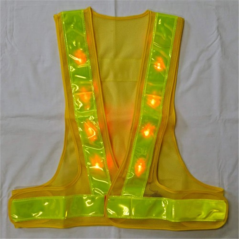 エスコ EA983R-303 LED安全ベスト(黄/黄) 1枚 （ご注文単位1枚）【直送品】