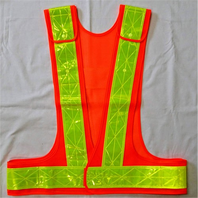 エスコ EA983R-294 安全ベスト(橙/黄) 1枚 （ご注文単位1枚）【直送品】