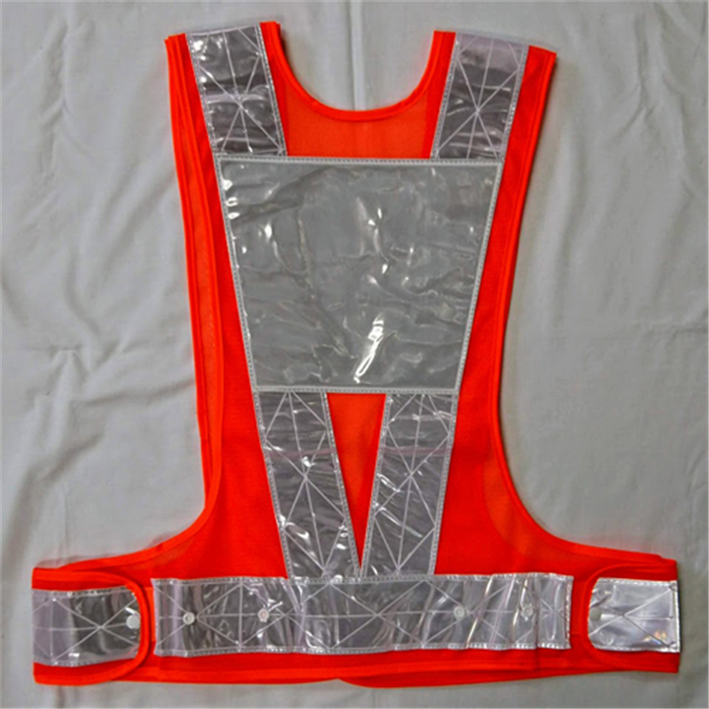 エスコ EA983R-295 安全ベスト(橙/白) 1枚 （ご注文単位1枚）【直送品】