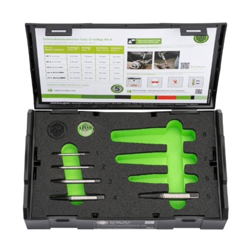 エスコ EA584BC-1A M3-M18/5本組 スクリューエキストラクター 1セット （ご注文単位1セット）【直送品】