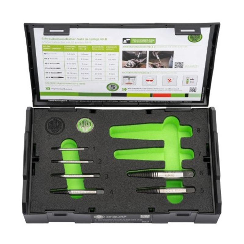 エスコ EA584BC-2A M3-M24/6本組 スクリューエキストラクター 1セット （ご注文単位1セット）【直送品】