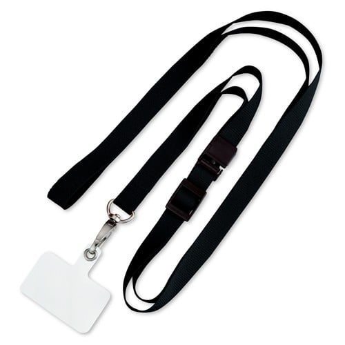 エスコ EA761HJ-21 1600mm 携帯ストラップ(ブラック) 1本 （ご注文単位1本）【直送品】