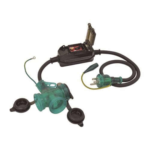 エスコ EA940MH-13B 15A/1m 過負荷・漏電保護兼用プラグ(防雨型) 1本 （ご注文単位1本）【直送品】