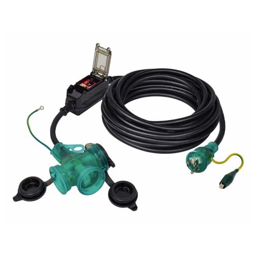 エスコ EA940MH-18A 15Ax10m 過負荷・漏電保護兼用プラグ(防雨型) 1本 （ご注文単位1本）【直送品】