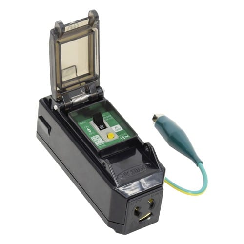 エスコ EA940ME-21 AC100V/ 15A 漏電保護コンセントアダプター 1個 （ご注文単位1個）【直送品】