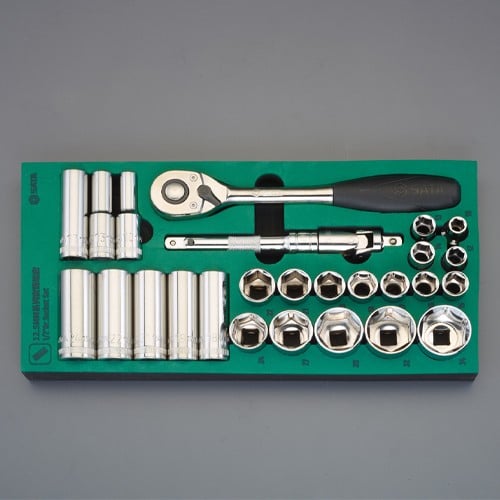 エスコ EA687YA-5A 1/2DR ソケットレンチセット(トレー入り) 1セット （ご注文単位1セット）【直送品】