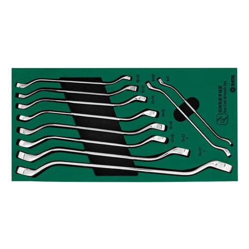 エスコ EA687YA-12A 10本組 メガネレンチ(トレー入り) 1セット （ご注文単位1セット）【直送品】