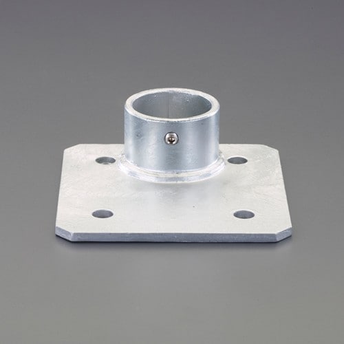 エスコ EA948TF-23AA 140x140mm/φ48.6mmパイプ用ベース(端用) 1個 （ご注文単位1個）【直送品】