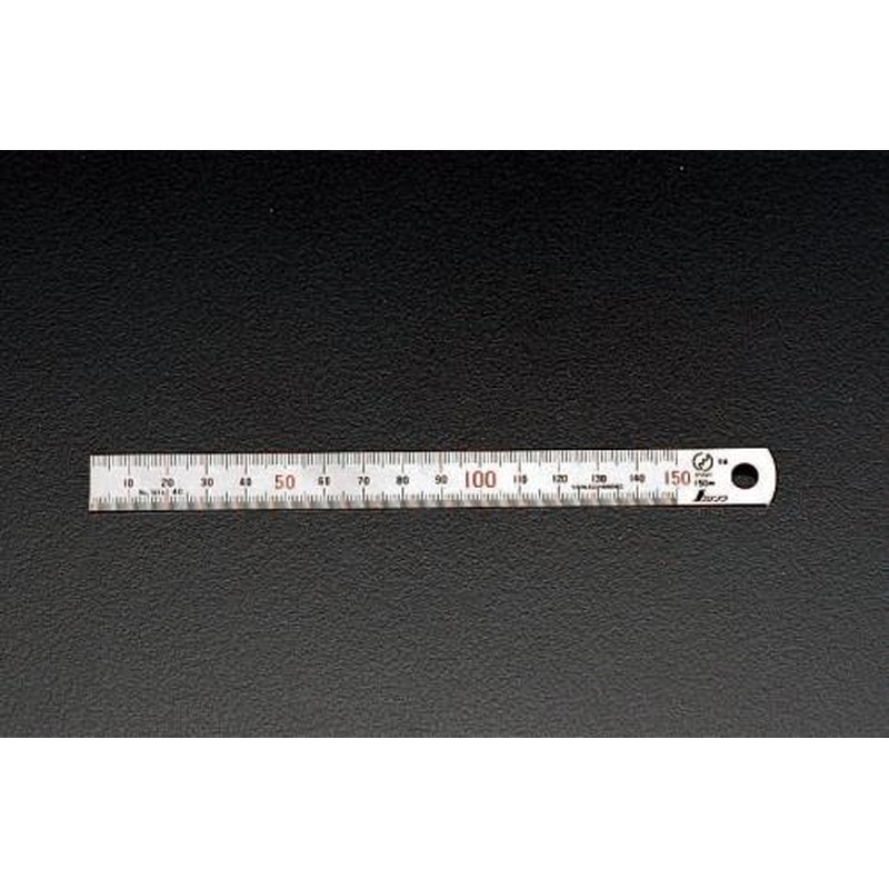 エスコ EA720YD-4 1000mmシルバー直尺(マグネット付) 1個(ご注文単位1個)【直送品】