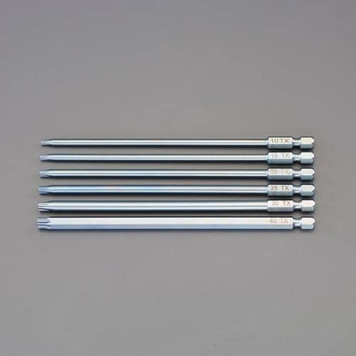 エスコ EA611PG-96 6本組/150mm [TORX]ドライバービット 1セット （ご注文単位1セット）【直送品】