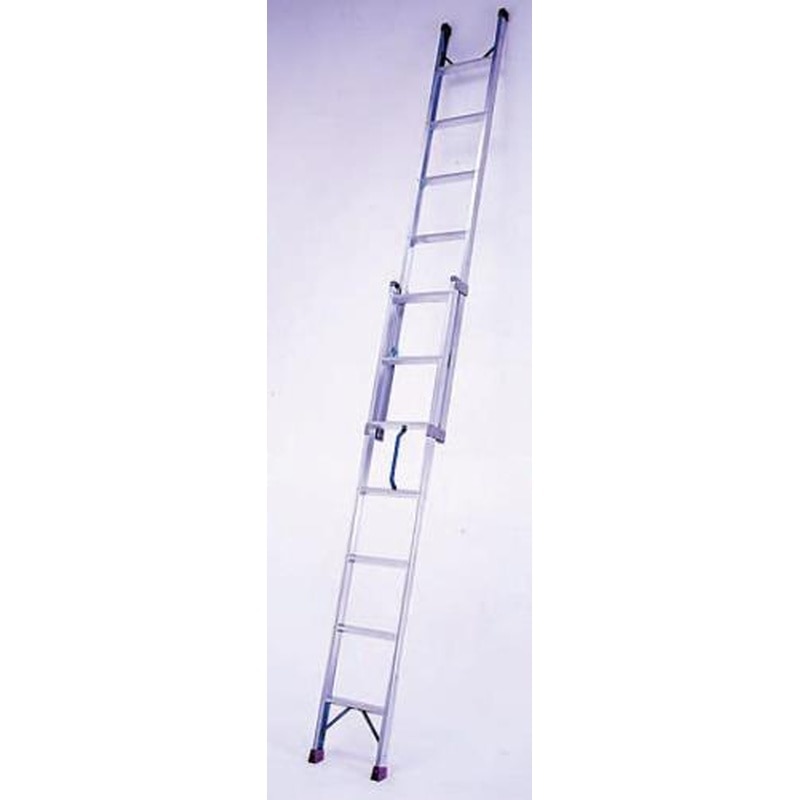 エスコ EA902-40 2.45-4.03m二連はしご(アルミ製) 1個（ご注文単位1個）【直送品】