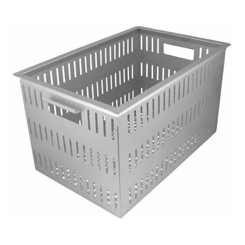 エスコ EA508SE-21 515x340x290mm コンテナ(ステンレス製/底面高通気) 1個 （ご注文単位1個）【直送品】